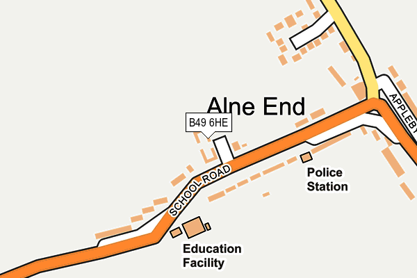 B49 6HE map - OS OpenMap – Local (Ordnance Survey) B49 6HE map - OS OpenMap – Local (Ordnance Survey)