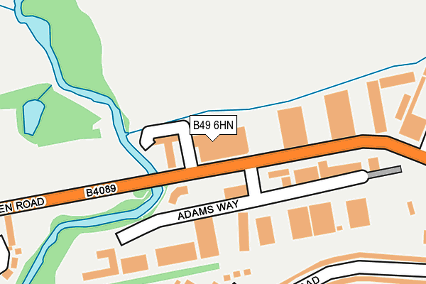 B49 6HN map - OS OpenMap – Local (Ordnance Survey) B49 6HN map - OS OpenMap – Local (Ordnance Survey)