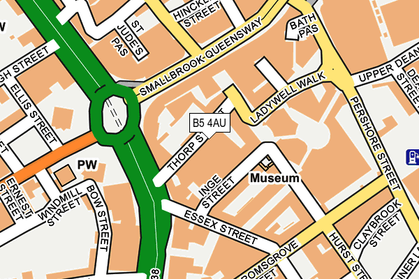 B5 4AU map - OS OpenMap – Local (Ordnance Survey) B5 4AU map - OS OpenMap – Local (Ordnance Survey)