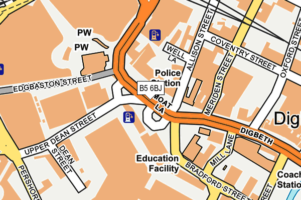B5 6BJ map - OS OpenMap – Local (Ordnance Survey) B5 6BJ map - OS OpenMap – Local (Ordnance Survey)
