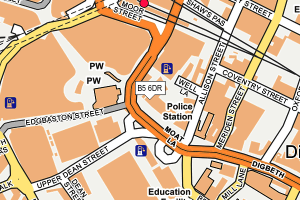 B5 6DR map - OS OpenMap – Local (Ordnance Survey) B5 6DR map - OS OpenMap – Local (Ordnance Survey)