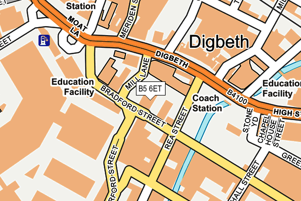B5 6ET map - OS OpenMap – Local (Ordnance Survey) B5 6ET map - OS OpenMap – Local (Ordnance Survey)