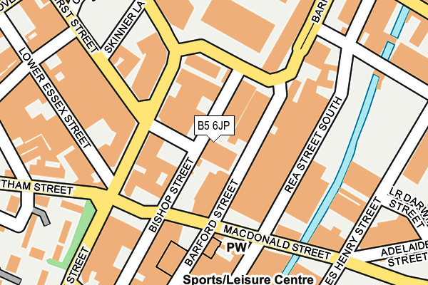 B5 6JP map - OS OpenMap – Local (Ordnance Survey) B5 6JP map - OS OpenMap – Local (Ordnance Survey)