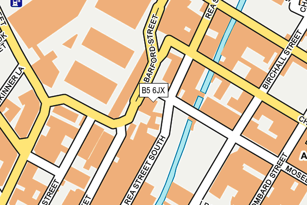 B5 6JX map - OS OpenMap – Local (Ordnance Survey) B5 6JX map - OS OpenMap – Local (Ordnance Survey)
