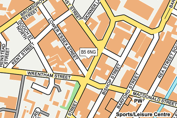 B5 6NG map - OS OpenMap – Local (Ordnance Survey) B5 6NG map - OS OpenMap – Local (Ordnance Survey)
