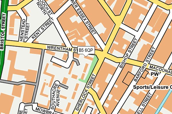 B5 6QP map - OS OpenMap – Local (Ordnance Survey) B5 6QP map - OS OpenMap – Local (Ordnance Survey)