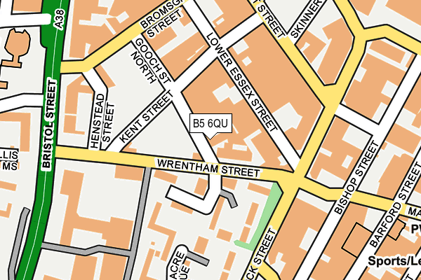 B5 6QU map - OS OpenMap – Local (Ordnance Survey) B5 6QU map - OS OpenMap – Local (Ordnance Survey)