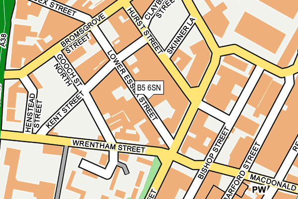 B5 6SN map - OS OpenMap – Local (Ordnance Survey) B5 6SN map - OS OpenMap – Local (Ordnance Survey)