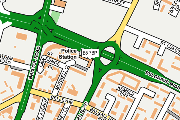 B5 7BP map - OS OpenMap – Local (Ordnance Survey) B5 7BP map - OS OpenMap – Local (Ordnance Survey)
