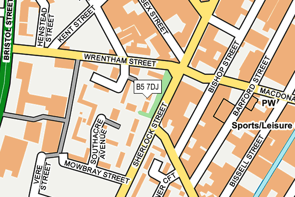 B5 7DJ map - OS OpenMap – Local (Ordnance Survey) B5 7DJ map - OS OpenMap – Local (Ordnance Survey)