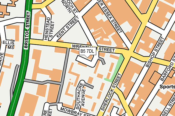 B5 7DL map - OS OpenMap – Local (Ordnance Survey) B5 7DL map - OS OpenMap – Local (Ordnance Survey)