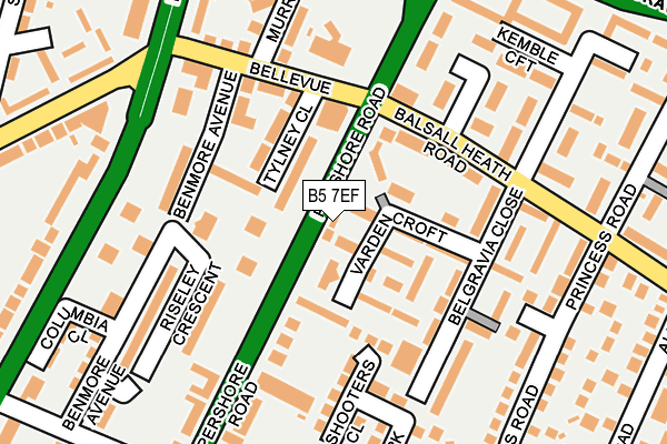 B5 7EF map - OS OpenMap – Local (Ordnance Survey) B5 7EF map - OS OpenMap – Local (Ordnance Survey)