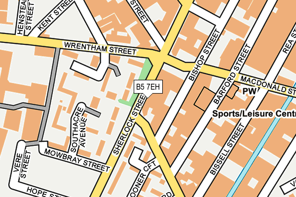 B5 7EH map - OS OpenMap – Local (Ordnance Survey) B5 7EH map - OS OpenMap – Local (Ordnance Survey)