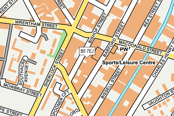 B5 7EJ map - OS OpenMap – Local (Ordnance Survey) B5 7EJ map - OS OpenMap – Local (Ordnance Survey)