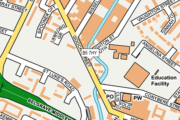 B5 7HY map - OS OpenMap – Local (Ordnance Survey) B5 7HY map - OS OpenMap – Local (Ordnance Survey)