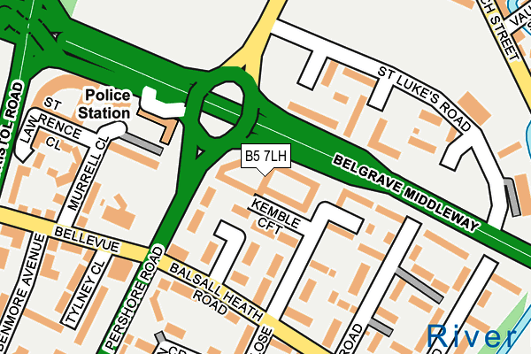 B5 7LH map - OS OpenMap – Local (Ordnance Survey) B5 7LH map - OS OpenMap – Local (Ordnance Survey)