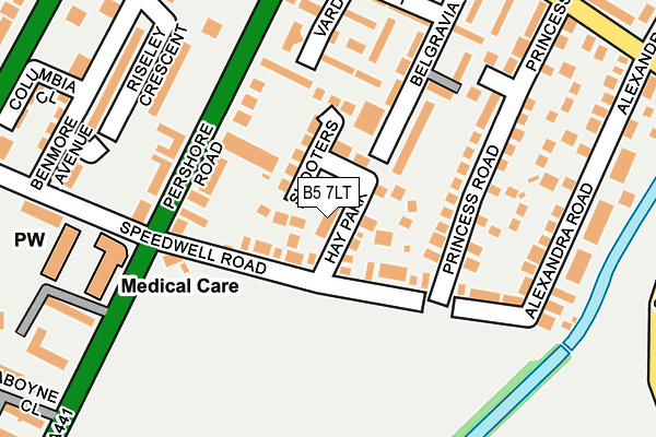 B5 7LT map - OS OpenMap – Local (Ordnance Survey) B5 7LT map - OS OpenMap – Local (Ordnance Survey)