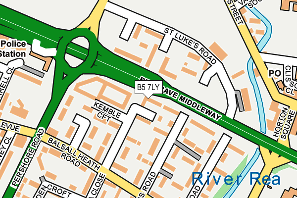 B5 7LY map - OS OpenMap – Local (Ordnance Survey) B5 7LY map - OS OpenMap – Local (Ordnance Survey)