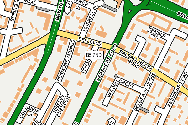 B5 7ND map - OS OpenMap – Local (Ordnance Survey) B5 7ND map - OS OpenMap – Local (Ordnance Survey)