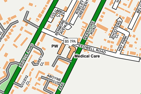 B5 7PA map - OS OpenMap – Local (Ordnance Survey) B5 7PA map - OS OpenMap – Local (Ordnance Survey)