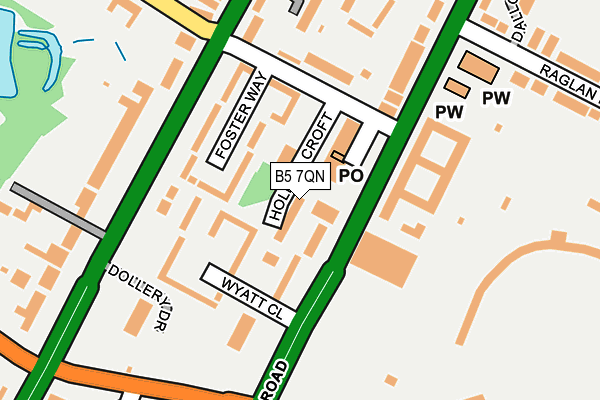 B5 7QN map - OS OpenMap – Local (Ordnance Survey) B5 7QN map - OS OpenMap – Local (Ordnance Survey)