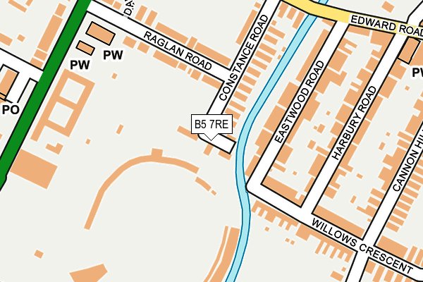 B5 7RE map - OS OpenMap – Local (Ordnance Survey) B5 7RE map - OS OpenMap – Local (Ordnance Survey)