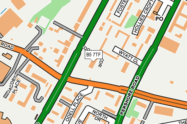 B5 7TF map - OS OpenMap – Local (Ordnance Survey) B5 7TF map - OS OpenMap – Local (Ordnance Survey)