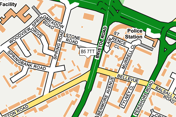B5 7TT map - OS OpenMap – Local (Ordnance Survey) B5 7TT map - OS OpenMap – Local (Ordnance Survey)