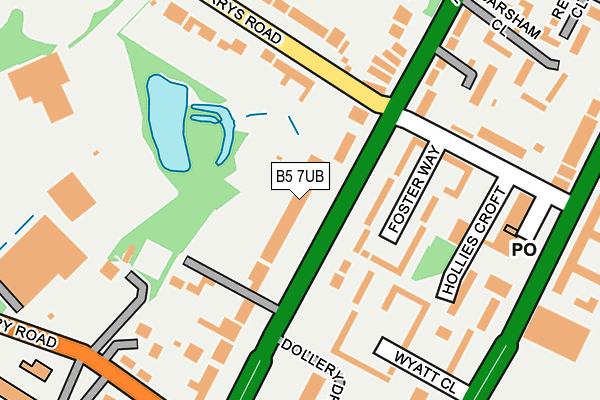 B5 7UB map - OS OpenMap – Local (Ordnance Survey) B5 7UB map - OS OpenMap – Local (Ordnance Survey)