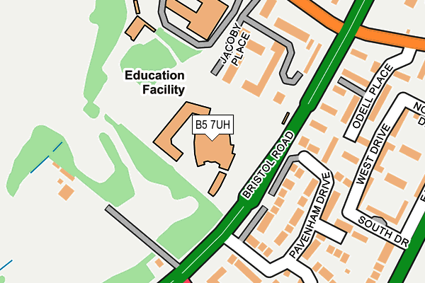 B5 7UH map - OS OpenMap – Local (Ordnance Survey) B5 7UH map - OS OpenMap – Local (Ordnance Survey)