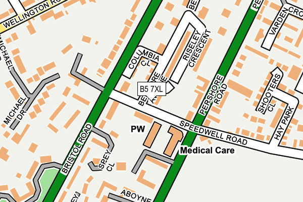 B5 7XL map - OS OpenMap – Local (Ordnance Survey) B5 7XL map - OS OpenMap – Local (Ordnance Survey)