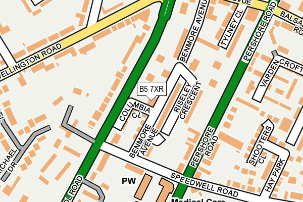 B5 7XR map - OS OpenMap – Local (Ordnance Survey) B5 7XR map - OS OpenMap – Local (Ordnance Survey)