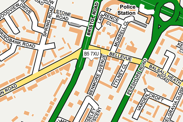 B5 7XU map - OS OpenMap – Local (Ordnance Survey) B5 7XU map - OS OpenMap – Local (Ordnance Survey)