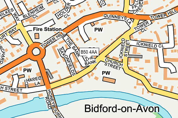 B50 4AA map - OS OpenMap – Local (Ordnance Survey) B50 4AA map - OS OpenMap – Local (Ordnance Survey)