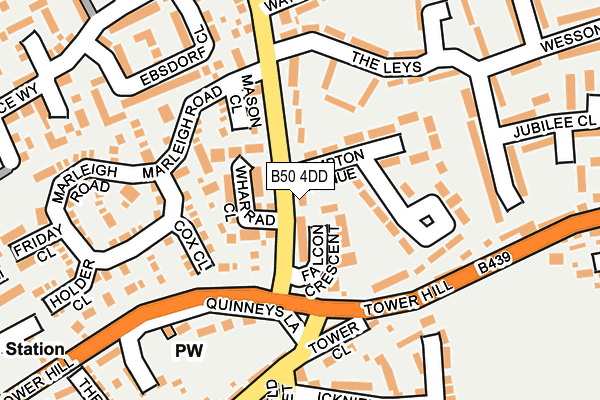 B50 4DD map - OS OpenMap – Local (Ordnance Survey) B50 4DD map - OS OpenMap – Local (Ordnance Survey)
