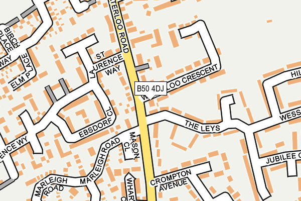 B50 4DJ map - OS OpenMap – Local (Ordnance Survey) B50 4DJ map - OS OpenMap – Local (Ordnance Survey)