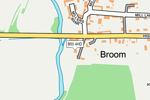B50 4HD map - OS OpenMap – Local (Ordnance Survey) B50 4HD map - OS OpenMap – Local (Ordnance Survey)