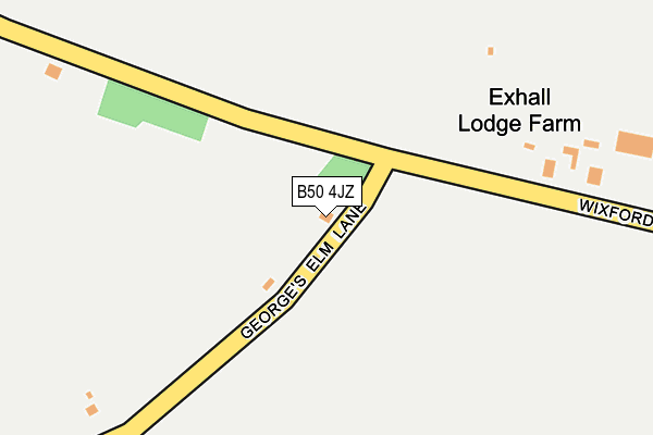 B50 4JZ map - OS OpenMap – Local (Ordnance Survey) B50 4JZ map - OS OpenMap – Local (Ordnance Survey)