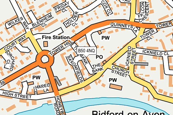 B50 4NQ map - OS OpenMap – Local (Ordnance Survey) B50 4NQ map - OS OpenMap – Local (Ordnance Survey)