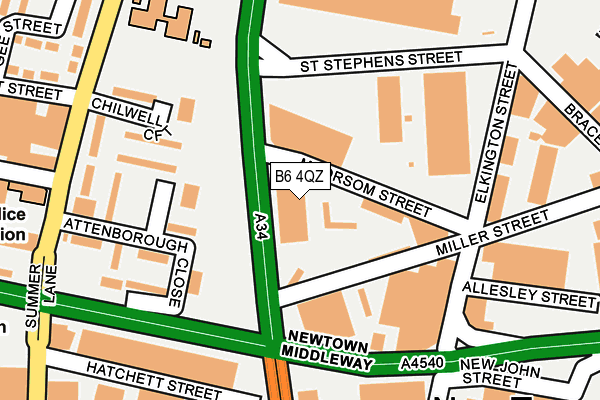 B6 4QZ map - OS OpenMap – Local (Ordnance Survey) B6 4QZ map - OS OpenMap – Local (Ordnance Survey)