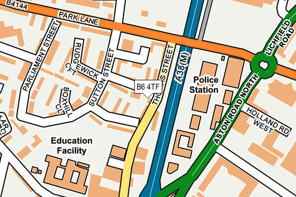 B6 4TF map - OS OpenMap – Local (Ordnance Survey) B6 4TF map - OS OpenMap – Local (Ordnance Survey)