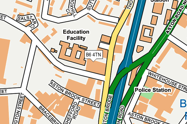 B6 4TN map - OS OpenMap – Local (Ordnance Survey) B6 4TN map - OS OpenMap – Local (Ordnance Survey)