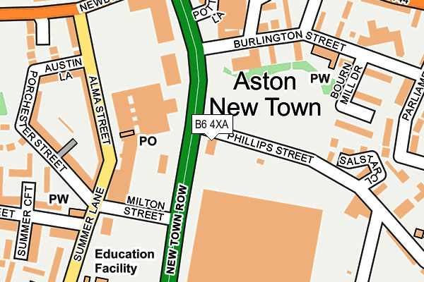B6 4XA map - OS OpenMap – Local (Ordnance Survey) B6 4XA map - OS OpenMap – Local (Ordnance Survey)