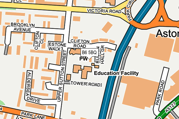 B6 5BQ map - OS OpenMap – Local (Ordnance Survey) B6 5BQ map - OS OpenMap – Local (Ordnance Survey)