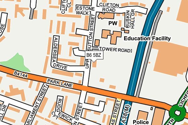 B6 5BZ map - OS OpenMap – Local (Ordnance Survey) B6 5BZ map - OS OpenMap – Local (Ordnance Survey)