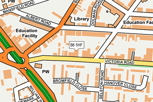B6 5HF map - OS OpenMap – Local (Ordnance Survey) B6 5HF map - OS OpenMap – Local (Ordnance Survey)