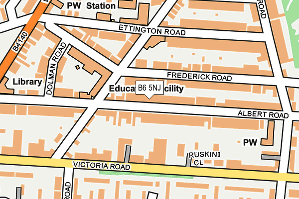 B6 5NJ map - OS OpenMap – Local (Ordnance Survey) B6 5NJ map - OS OpenMap – Local (Ordnance Survey)