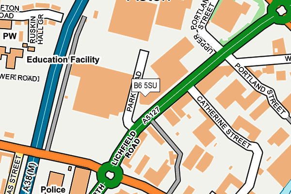 B6 5SU map - OS OpenMap – Local (Ordnance Survey) B6 5SU map - OS OpenMap – Local (Ordnance Survey)