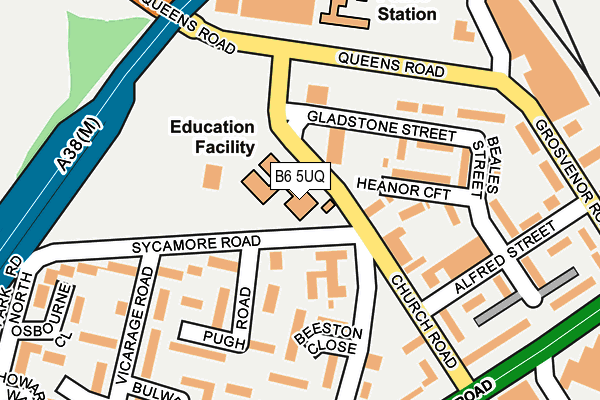 B6 5UQ map - OS OpenMap – Local (Ordnance Survey) B6 5UQ map - OS OpenMap – Local (Ordnance Survey)
