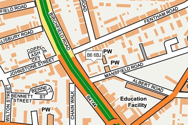 B6 6BJ map - OS OpenMap – Local (Ordnance Survey) B6 6BJ map - OS OpenMap – Local (Ordnance Survey)